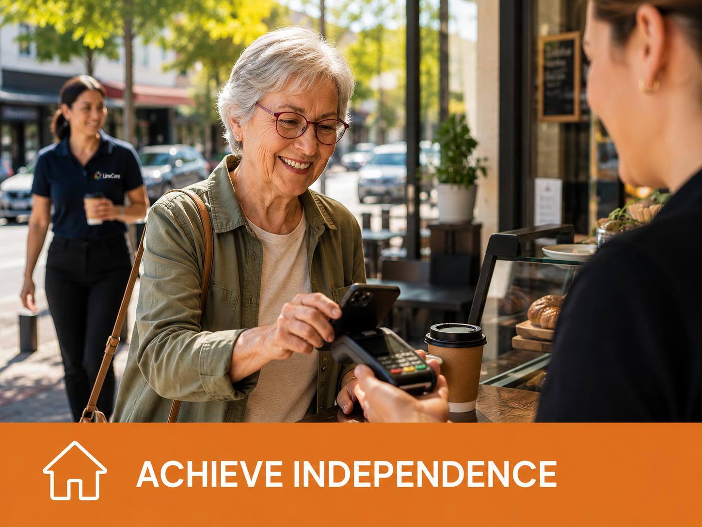 A participant achieving greater independence with mentoring